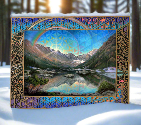 New Beginning Lasercut Frame by Morgan Mandala