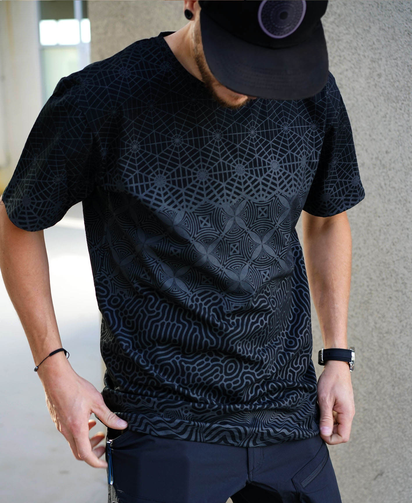 Diffusion All Over Screenprint Tee by Threyda