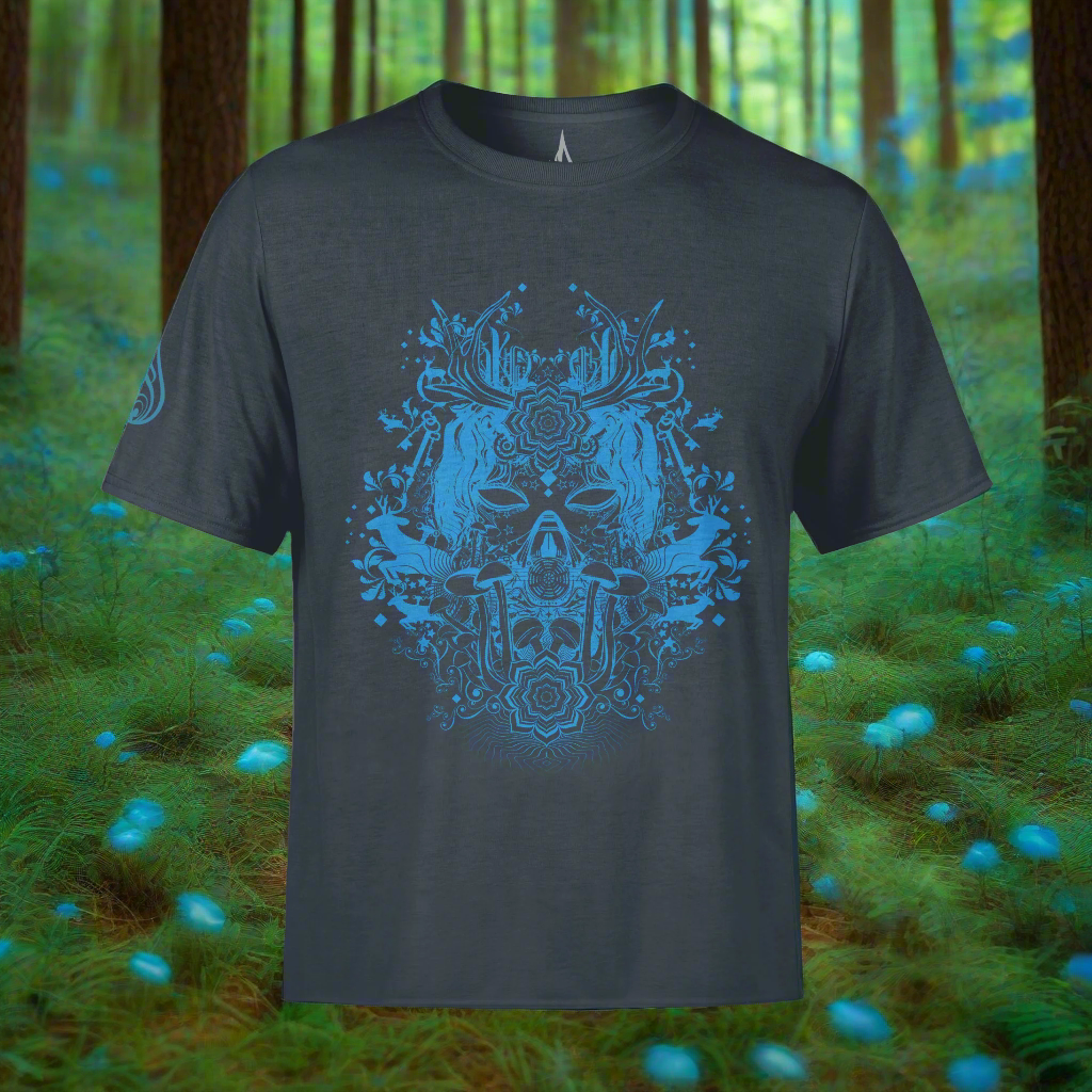 Spectral Unwind Screenprint Tee by Justin Totemical