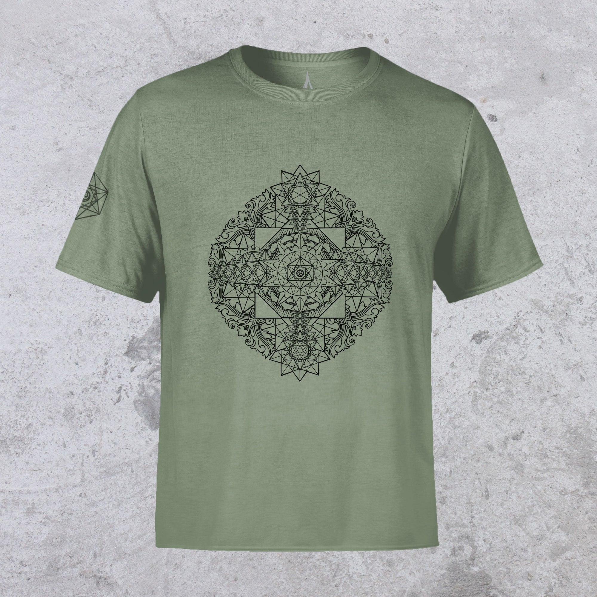 Sri Yantra Screenprint Tee by Kimi Takemura