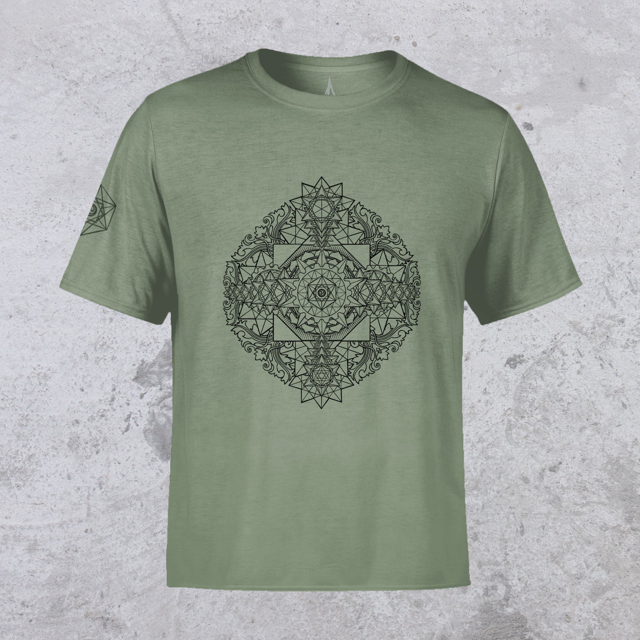 Sri Yantra Screenprint Tee by Kimi Takemura