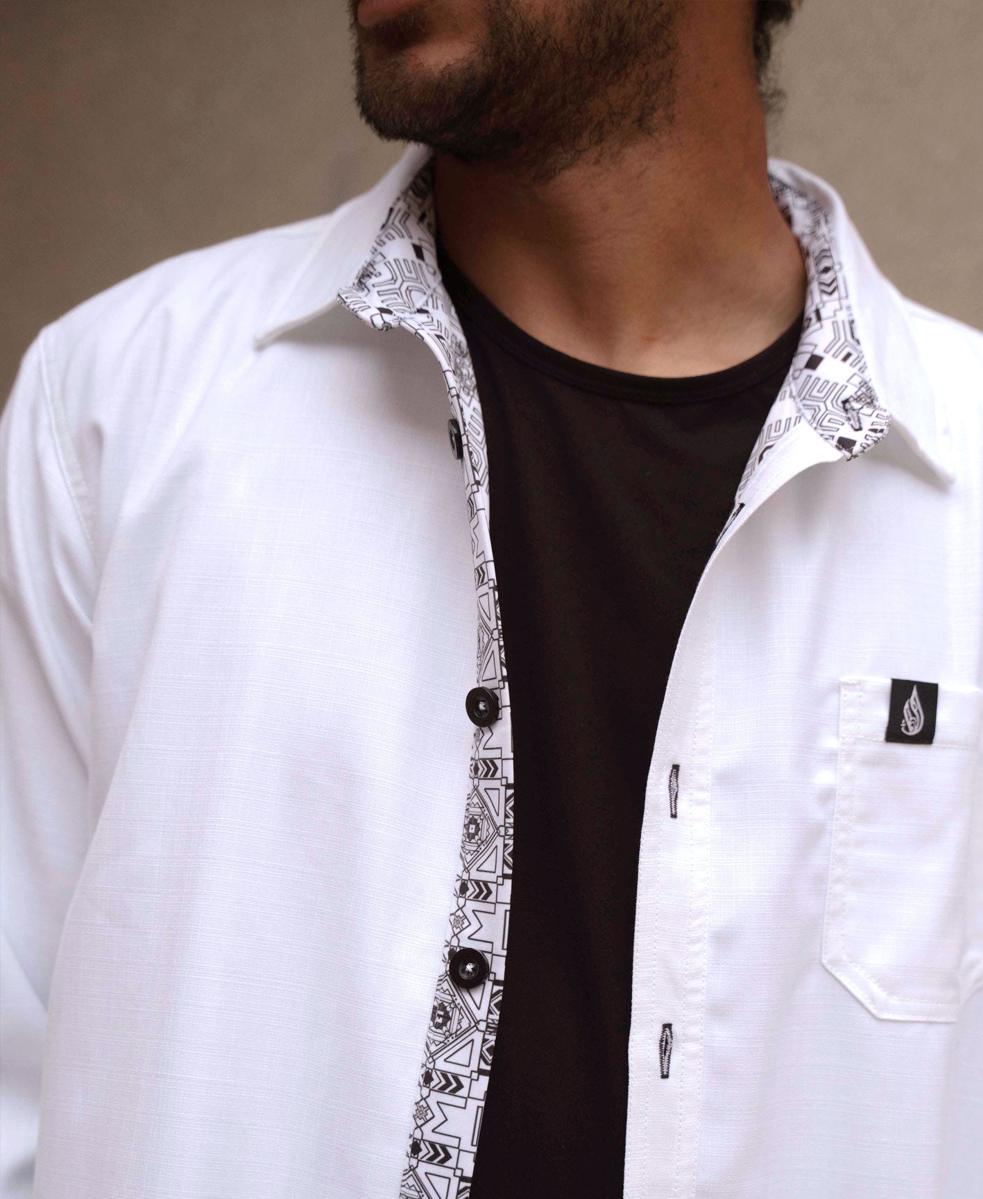 Starlight Lined Button Down Shirt by Threyda