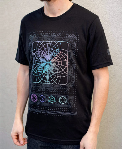 River of Time Holographic Screenprint Tee by Totemical