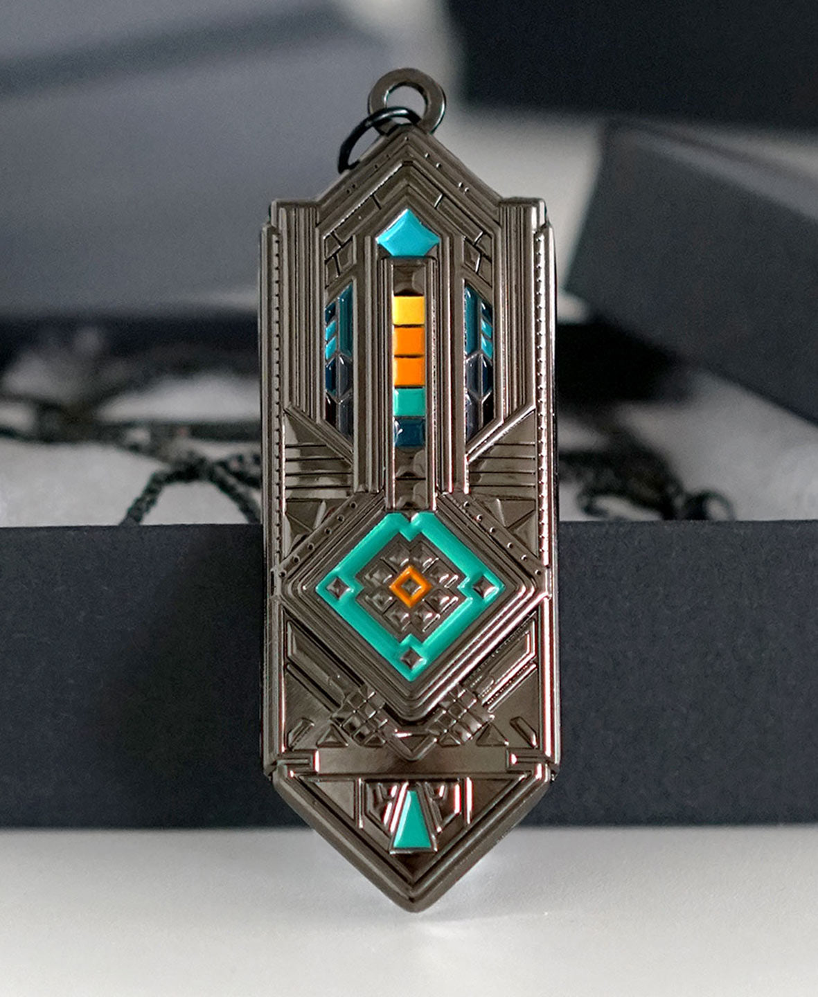 Ambrosia Gunmetal Pendant by Threyda