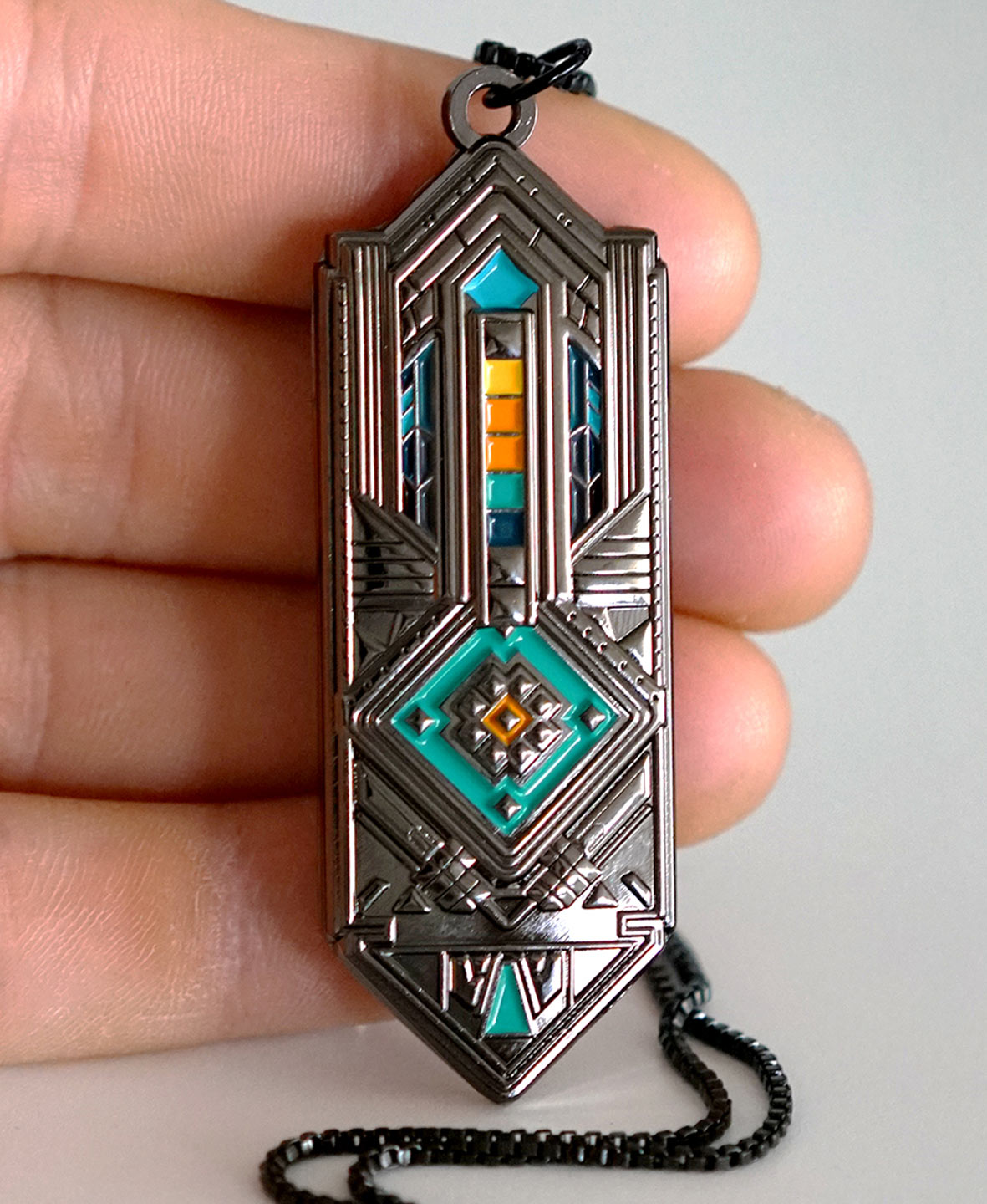 Ambrosia Gunmetal Pendant by Threyda