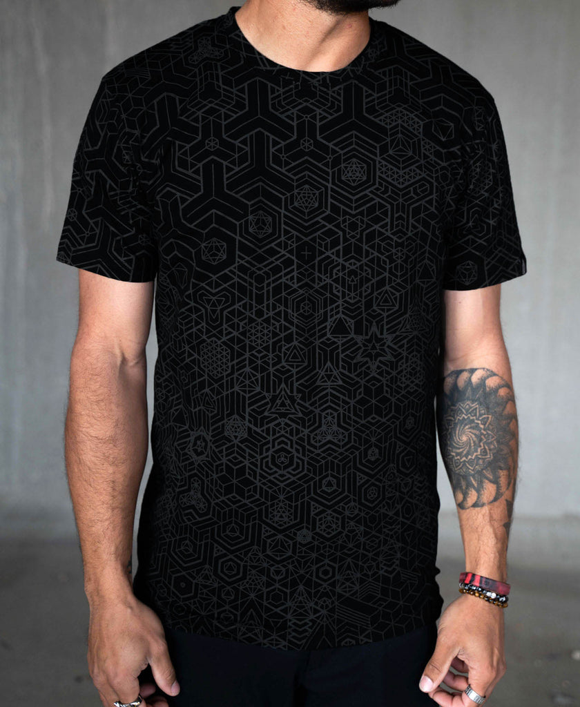 Interlinked Black Edition All Over Screenprint Tee by Kimi Takemura - Ships March