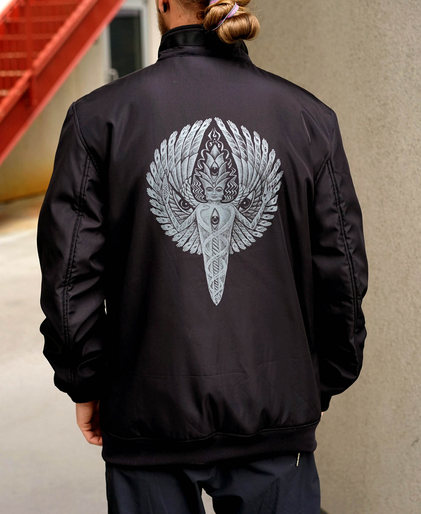 Vajra Being Funnel Neck Bomber by Alex Grey - Ships January