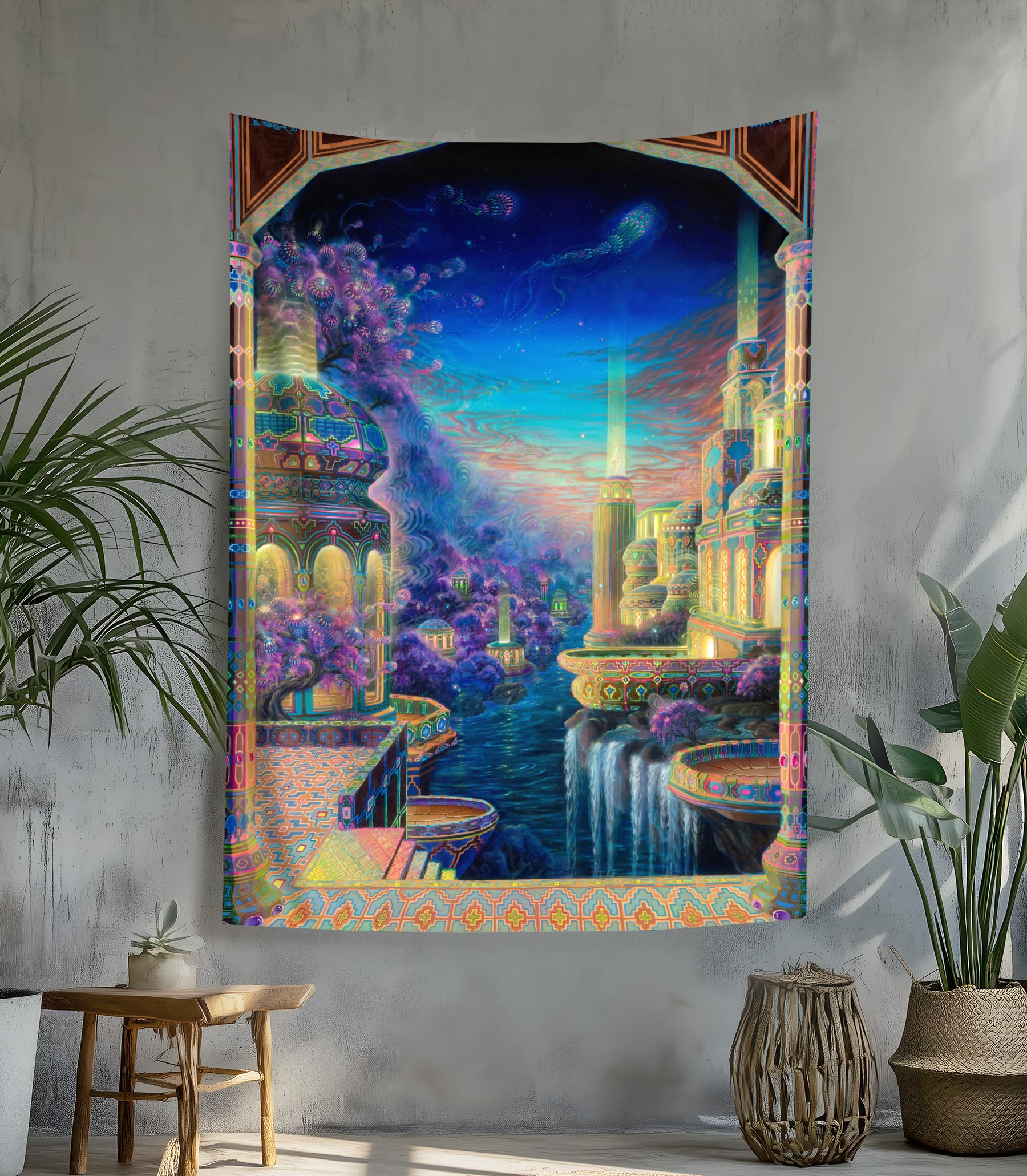 Valley of Acacia Tapestry by Blake Foster x Jonathan Solter