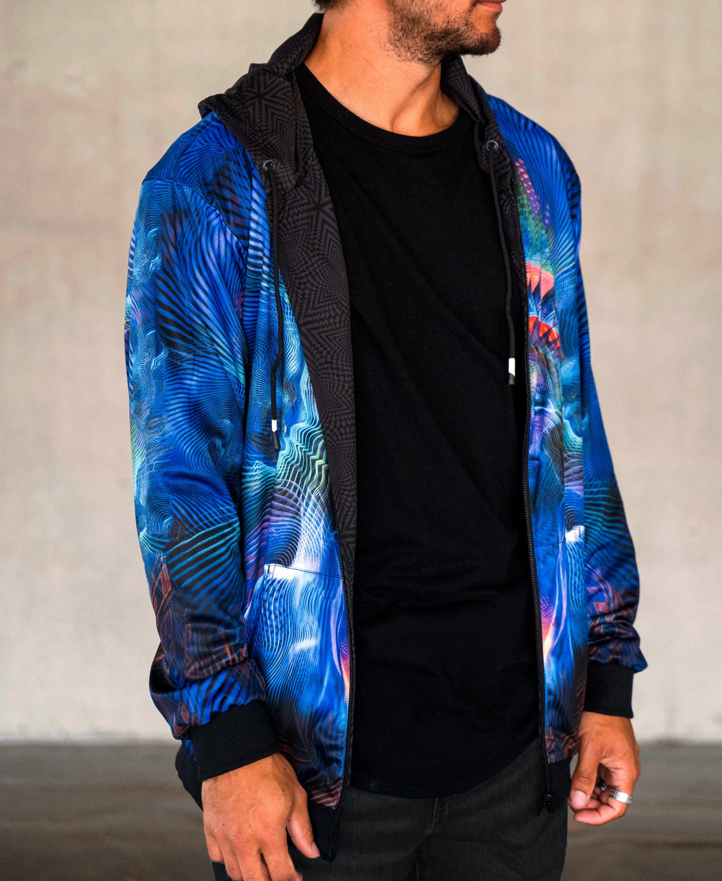 Curandero Lightweight Reversible Satin Jacket by Luke Brown