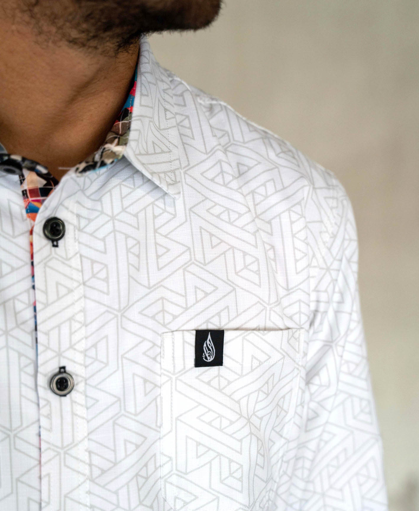 String Theory Lined Button Down Shirt by Threyda