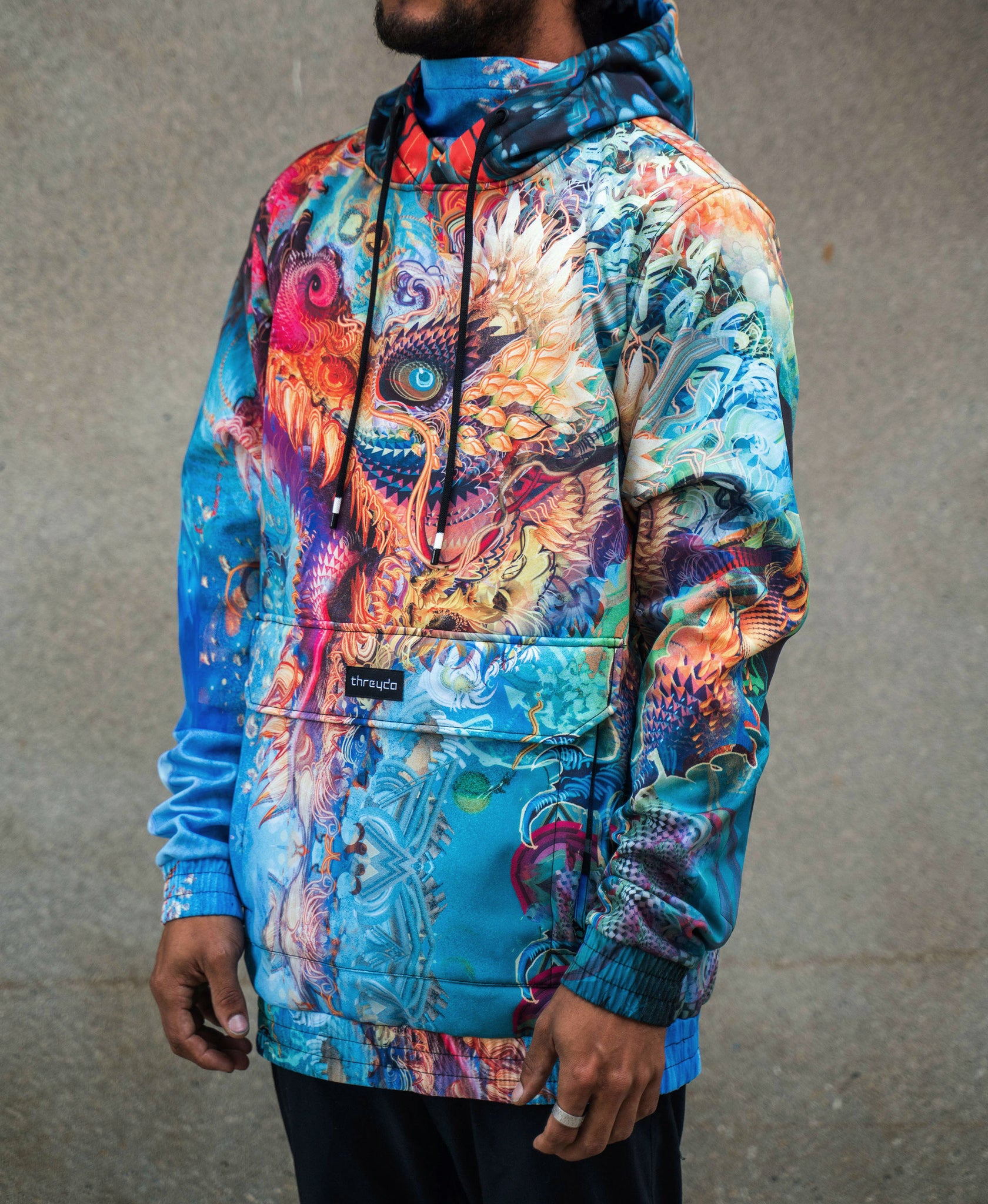 Hummingdragon Argon Pullover Ski Jacket by Android Jones