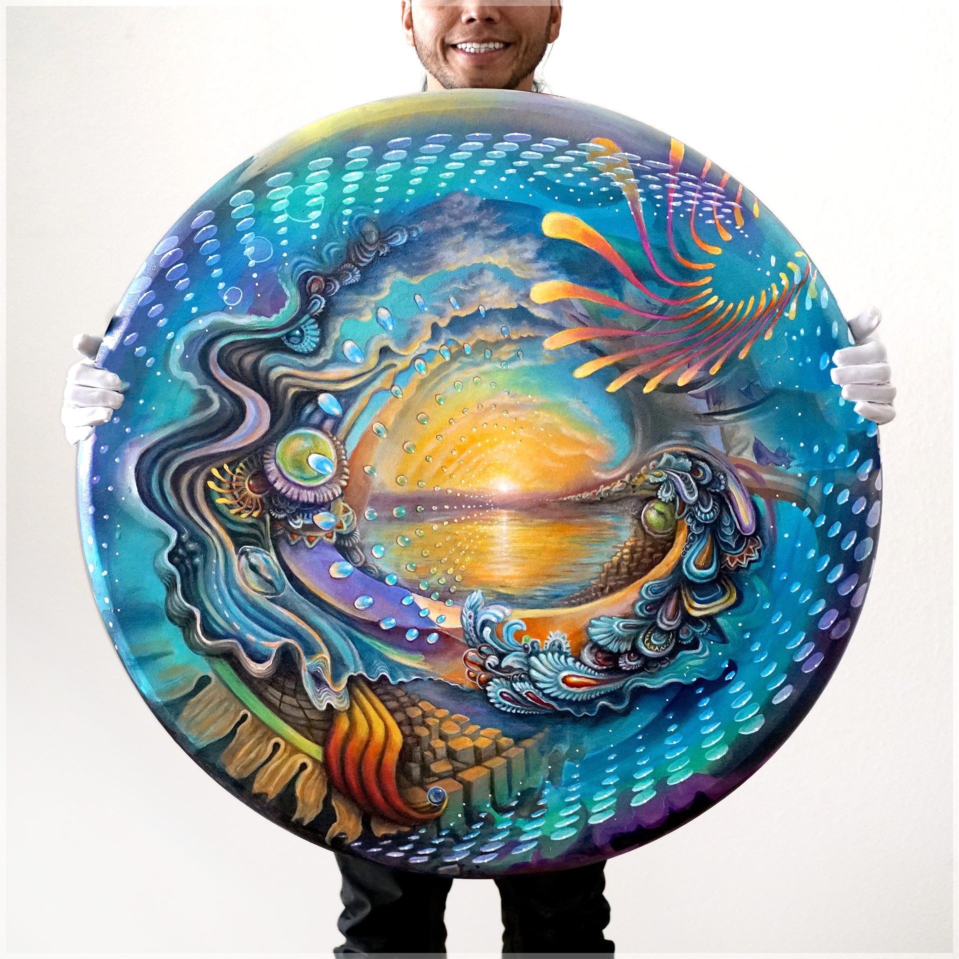 Viewfinder Canvas Tondo Print by Morgan Mandala, Peter Westermann, and Randal Roberts