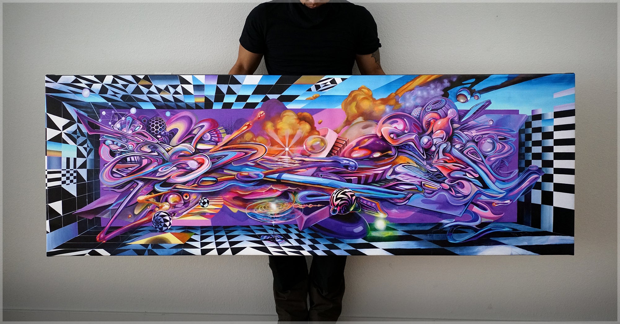 Paradigm Alpha Stretched Canvas Print by Threyda x Apex