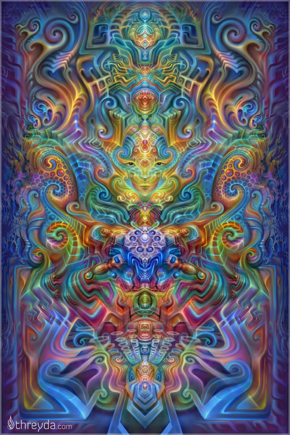 Holographic Alter by Fabian Jimenez , Art Print - Fabian Jimenez, Threyda