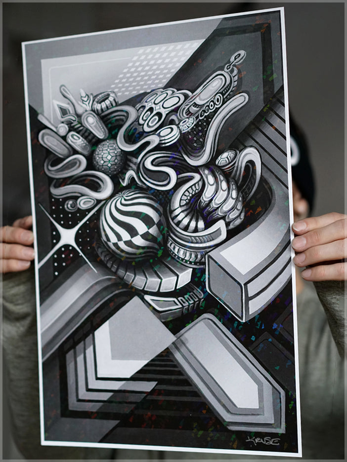 Confusa Foil Print by Stephen Kruse