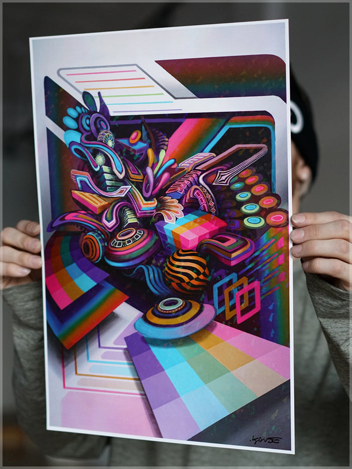 Tantrum Signed Foil Print by Stephen Kruse