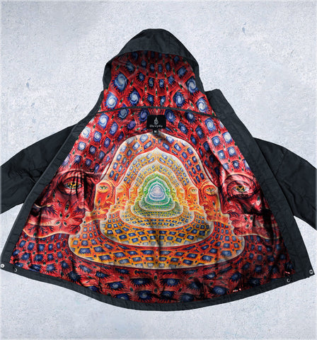 Net of Being Obsidian Jacket by Alex Grey