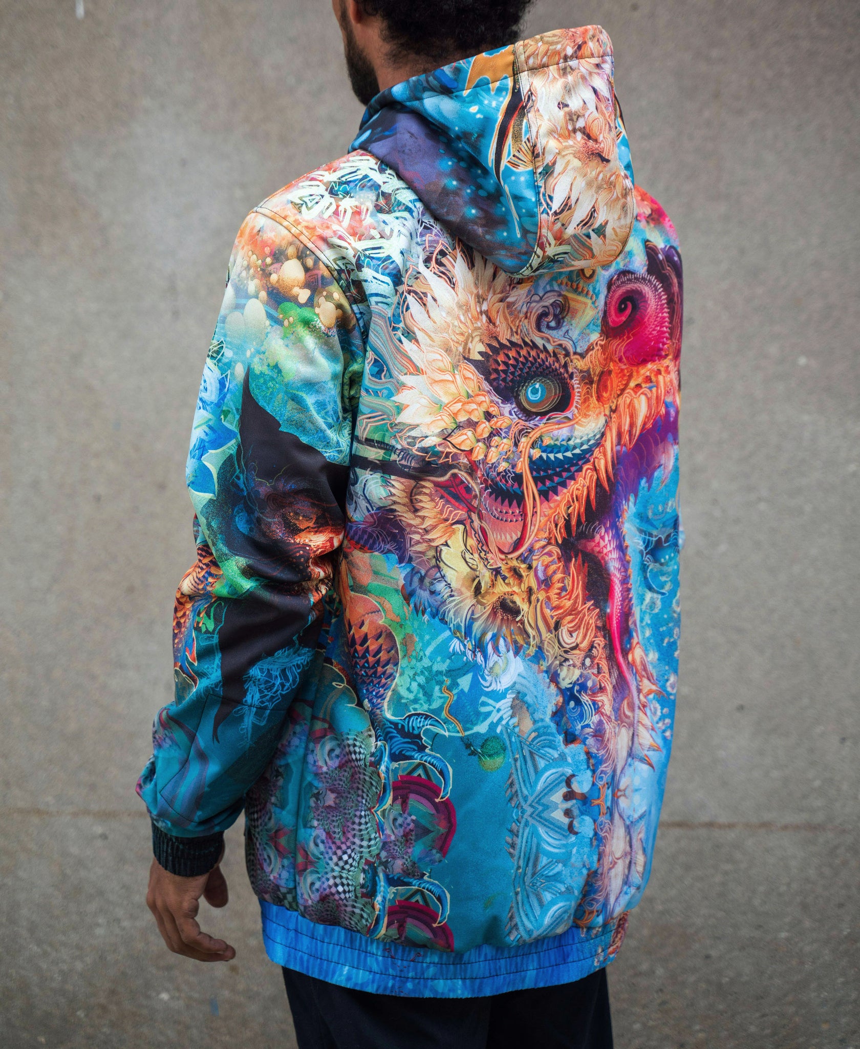 Hummingdragon Argon Pullover Ski Jacket by Android Jones