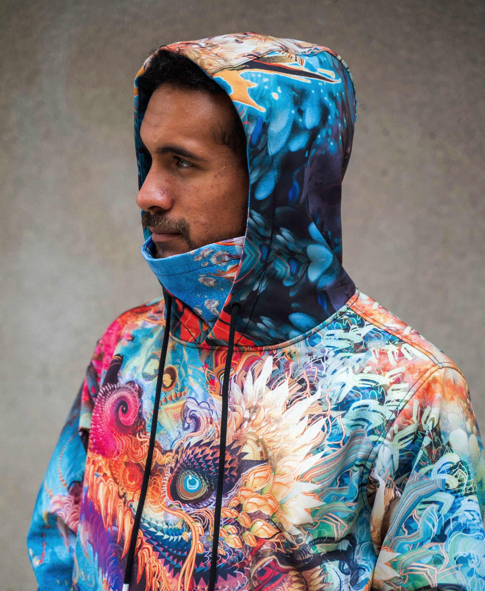 Hummingdragon Argon Pullover Ski Jacket by Android Jones