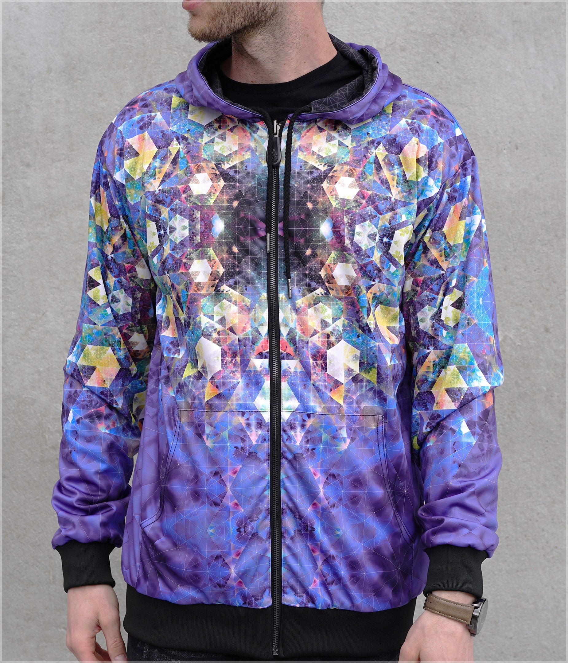 Nebula Lightweight Reversible Satin Jacket by Andy Gilmore