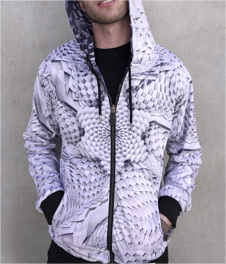 Light Star / Dark Star Lightweight Reversible Satin Jacket by Ben Ridgway