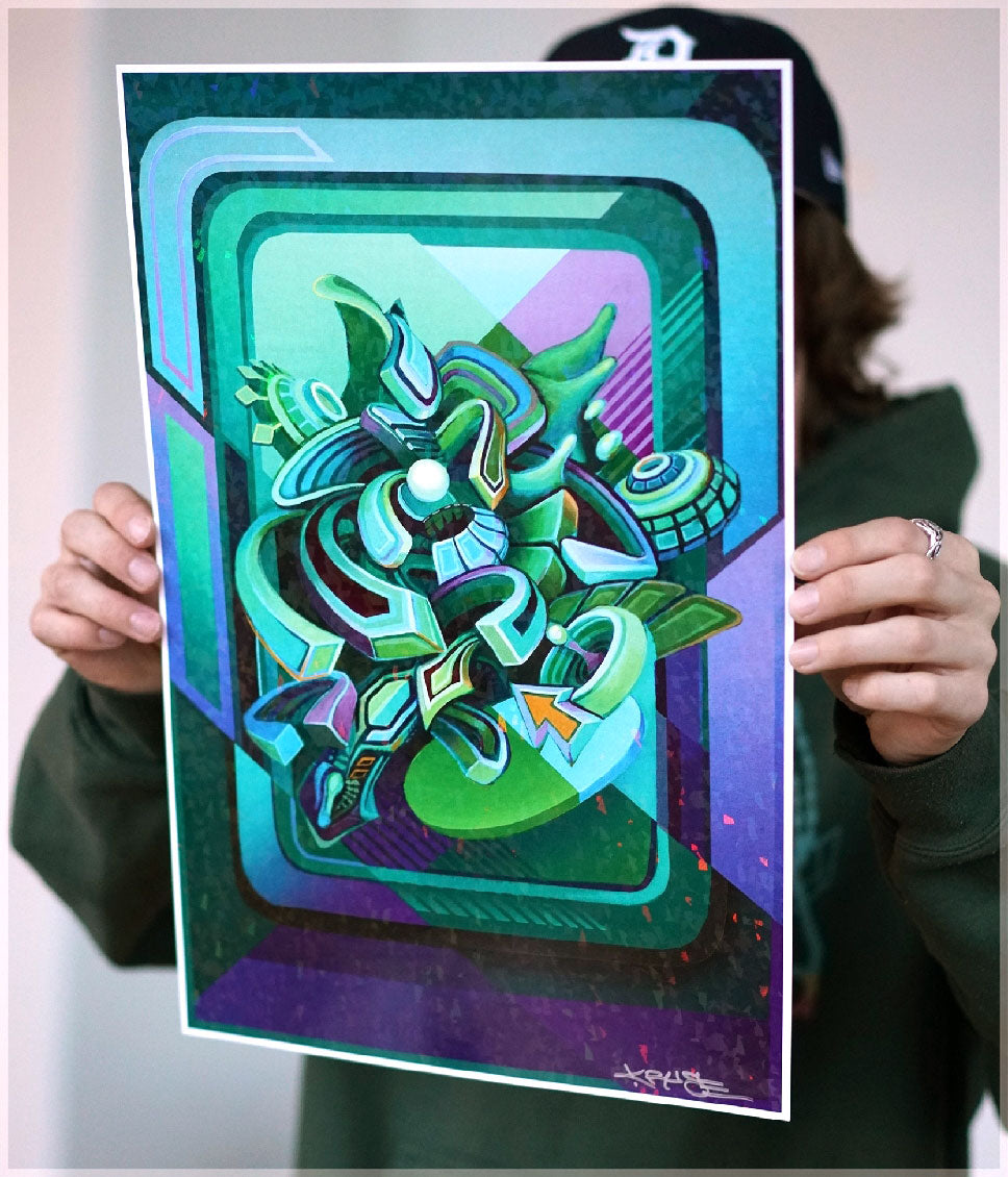 Imbue Foil Print by Stephen Kruse