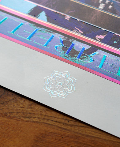 In:Reflection Embossed Holo Print by Justin Totemical