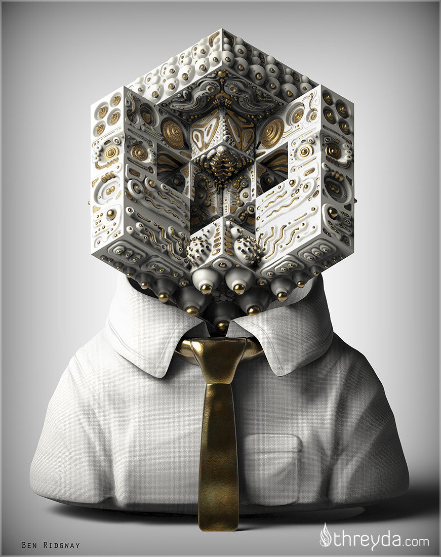 Facial Recognition by Ben Ridgway , Art Print - Ben Ridgway, Threyda