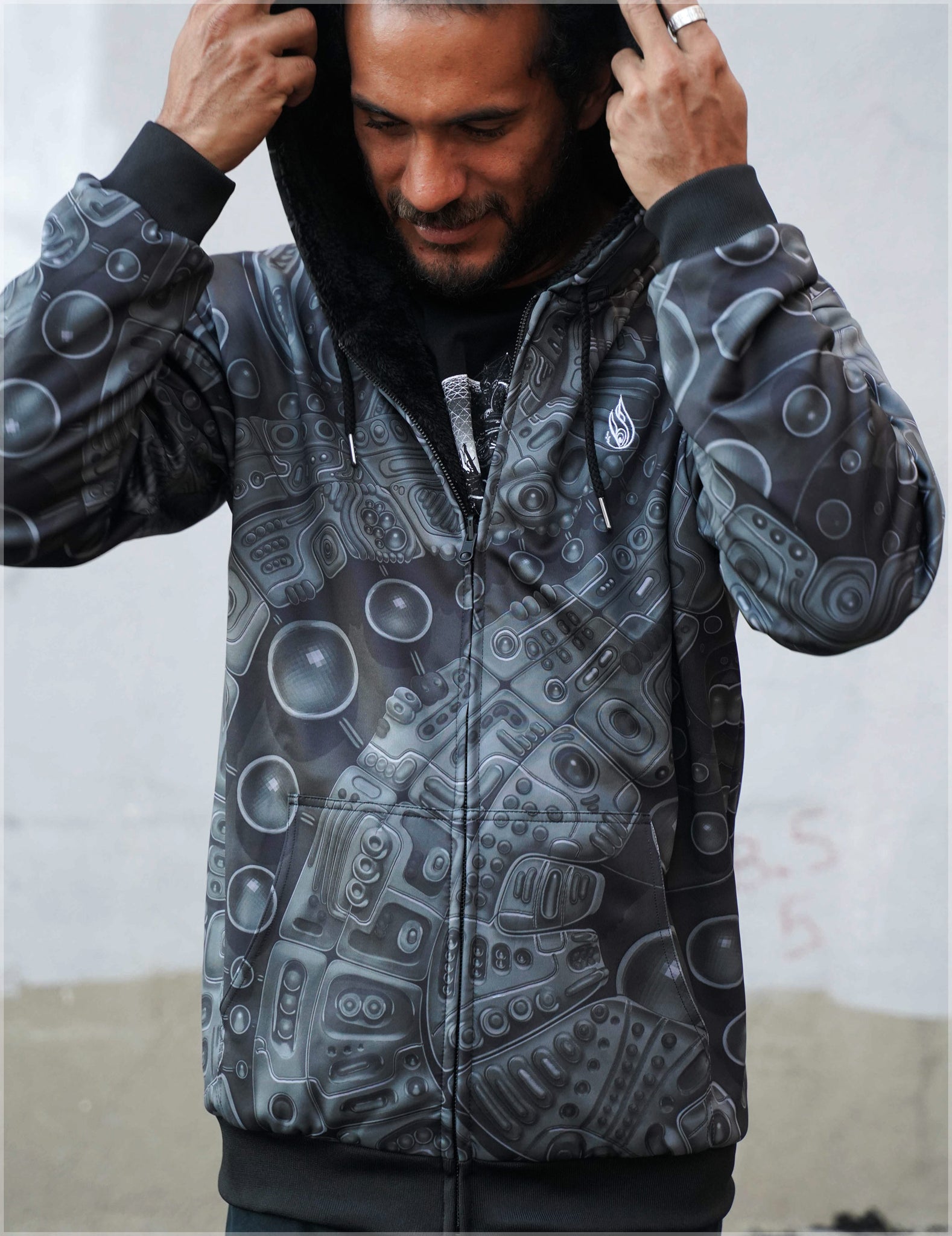 Flow Sherpa Hoodie by Ben Ridgway