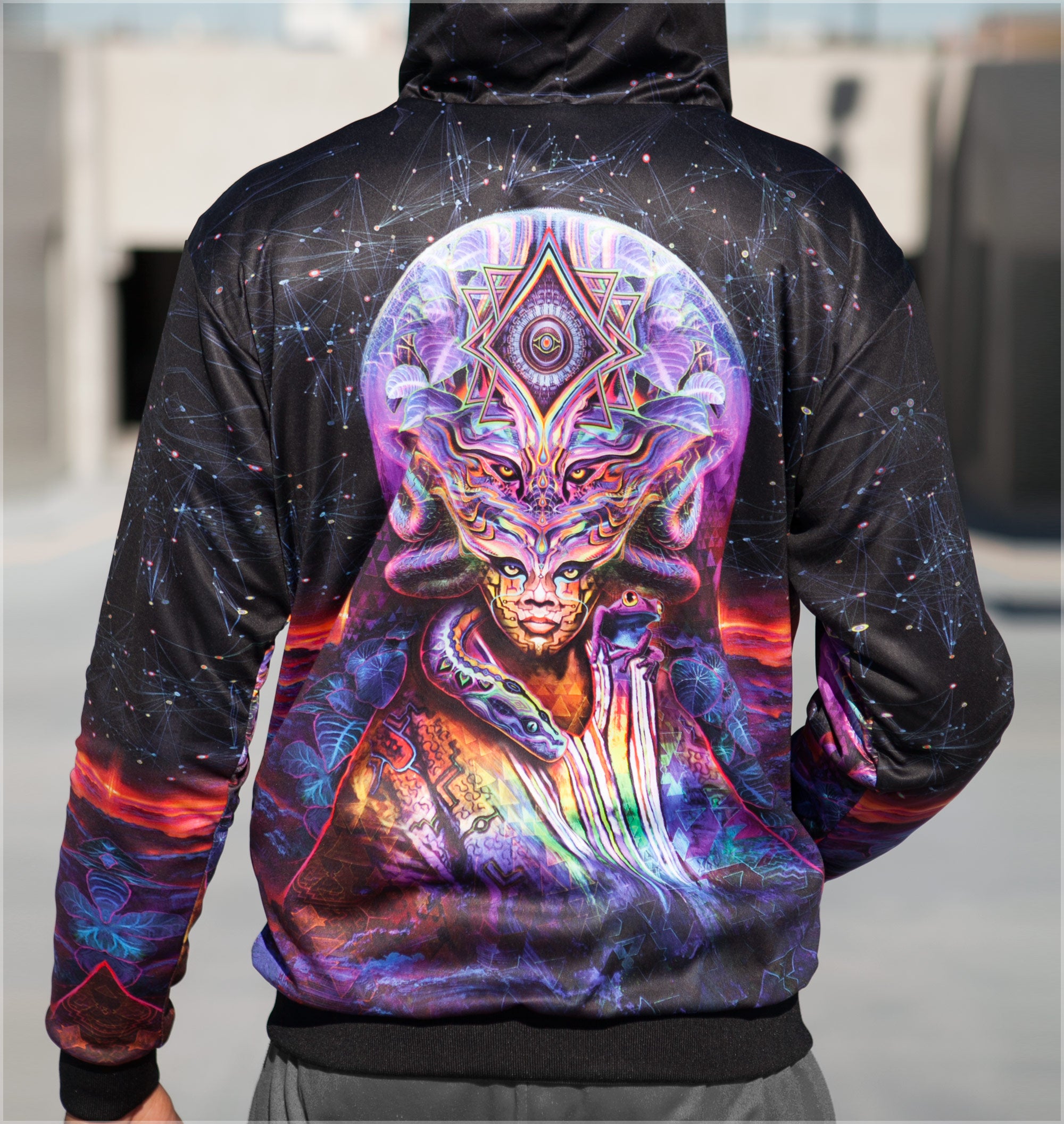 Icaro Reversible Heavyweight Hoodie by Justin Totemical