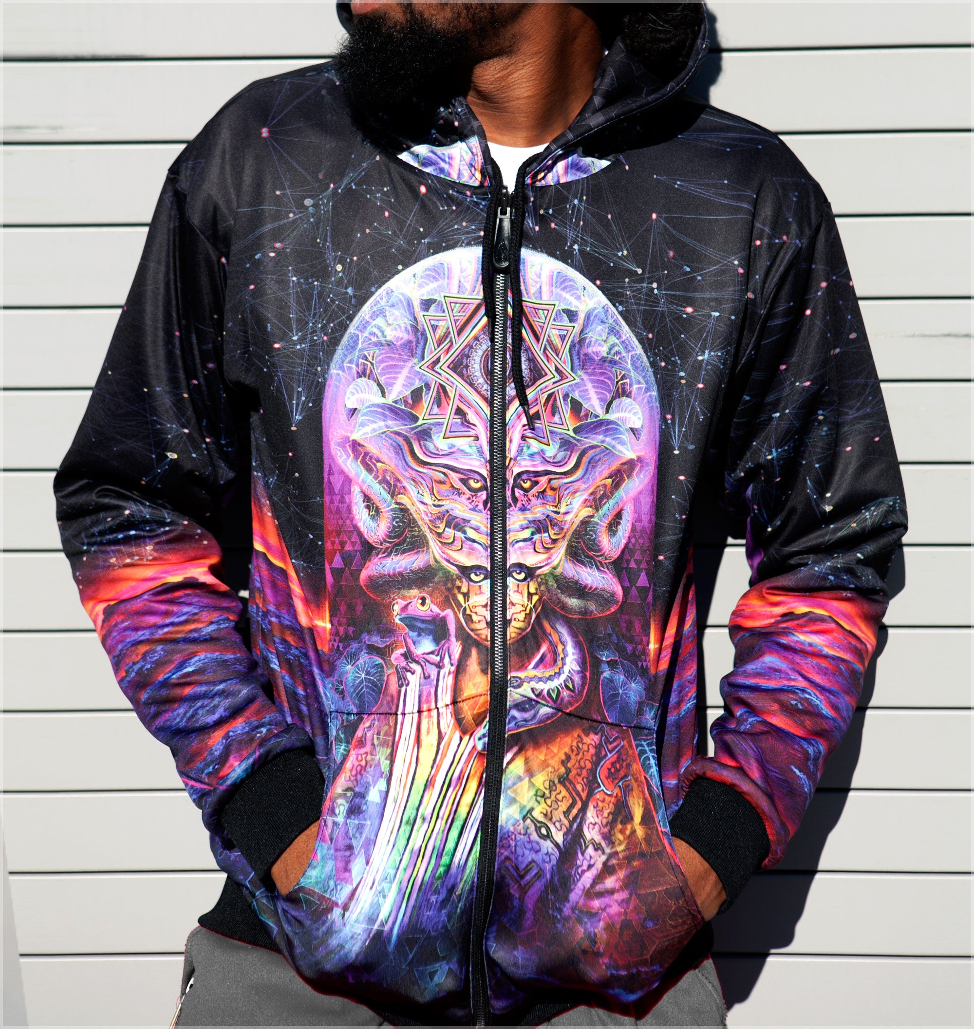 Icaro Reversible Heavyweight Hoodie by Justin Totemical