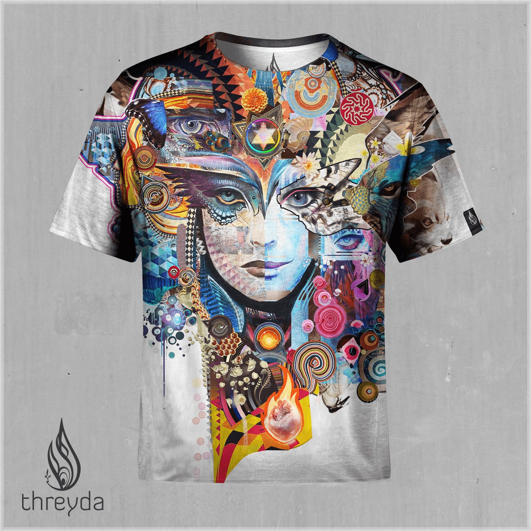 Night Rainbow Sublimation Tee by Android Jones