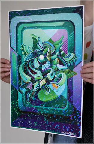 Imbue Foil Print by Stephen Kruse