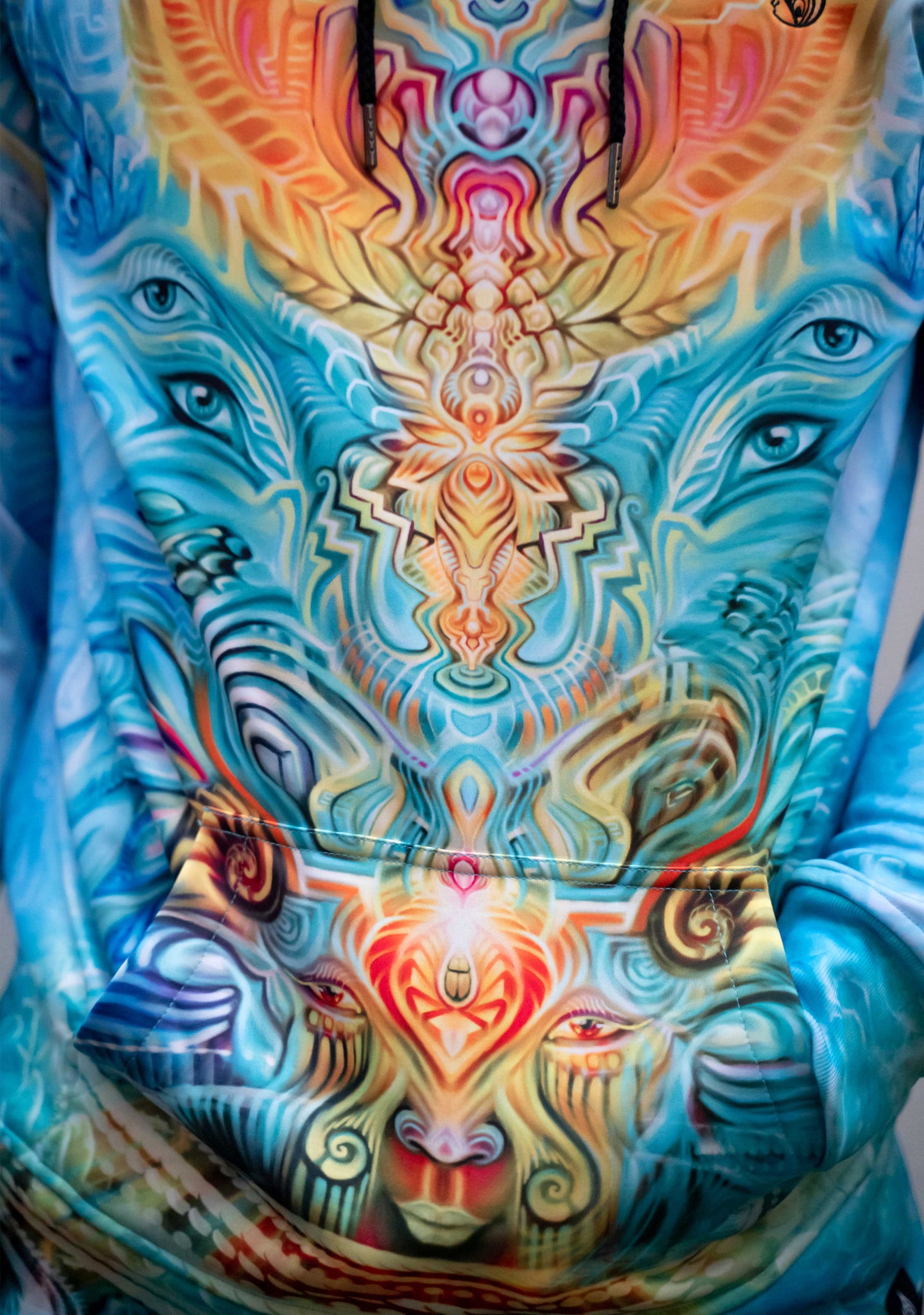 Liquid Solar Dragon Pullover Hoodie by Fabian Jimenez