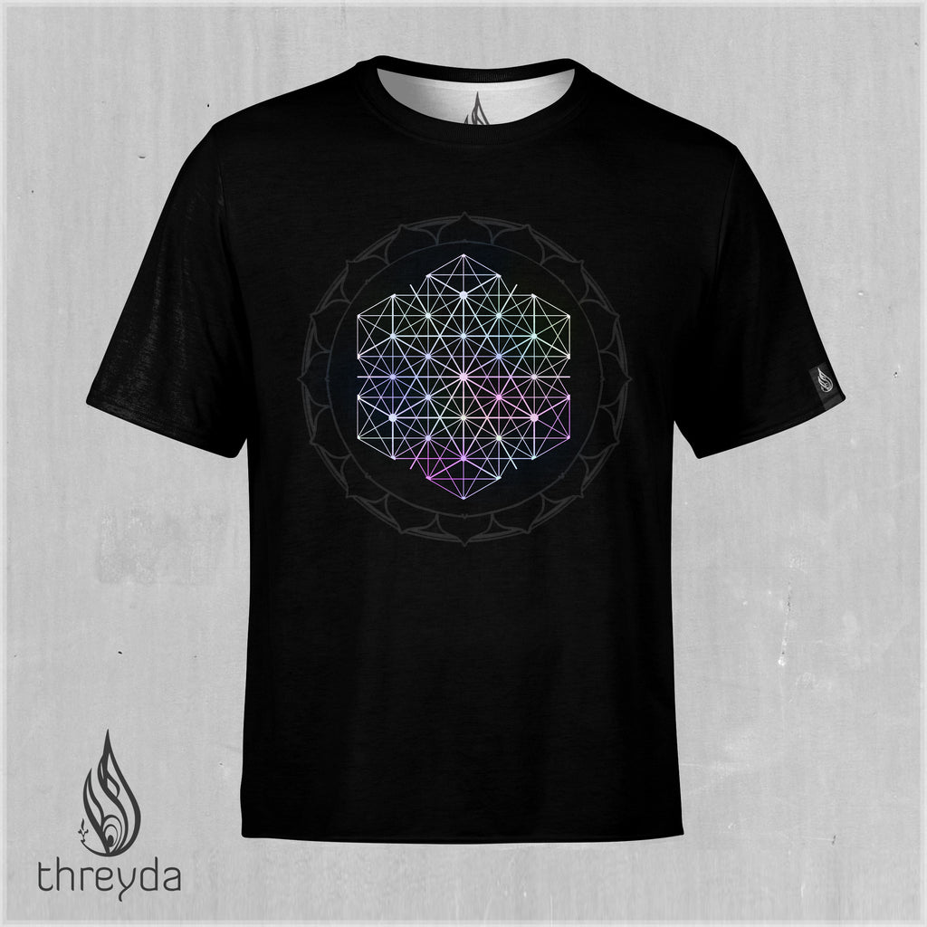 Syndicate Bloom Opal Foil Screenprint Tee by Threyda