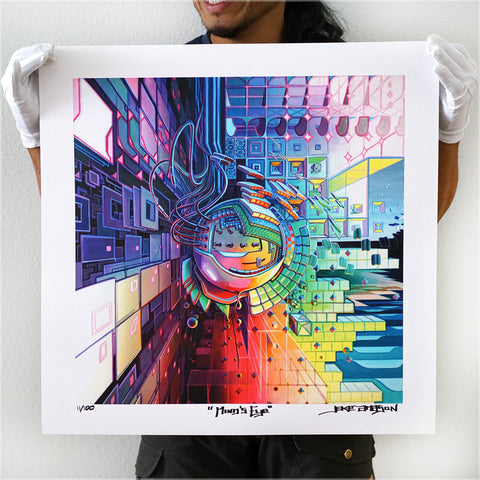 Mind's Eye Watercolor Signed Print by Jake Amason