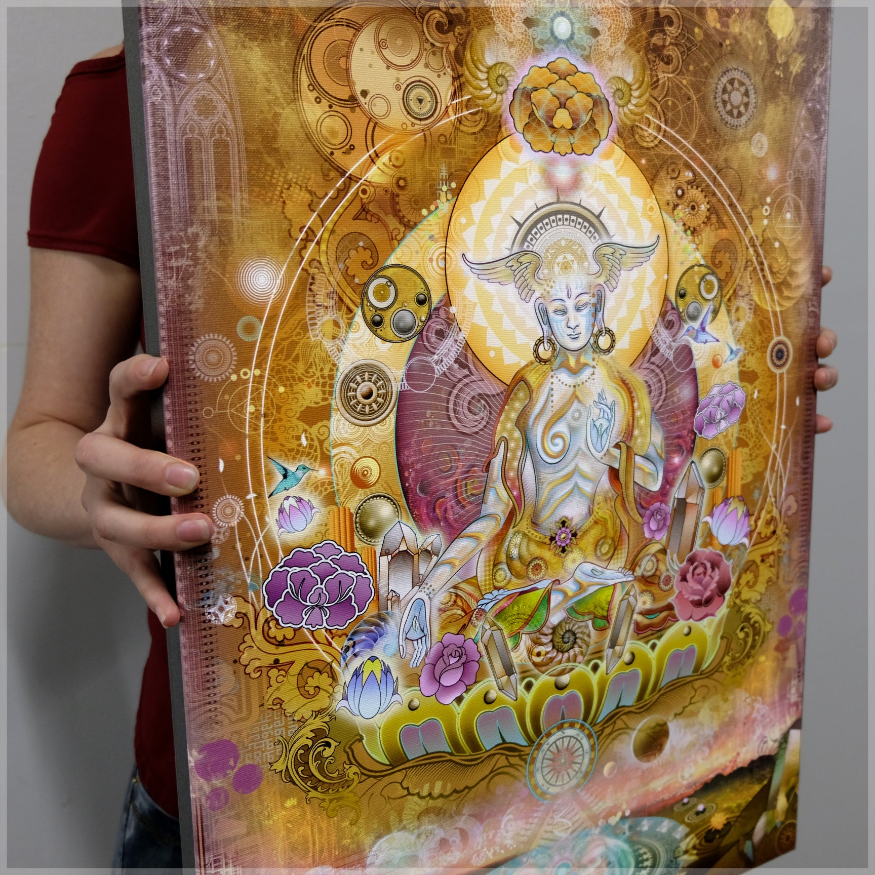 White Tara Canvas Print by Mugwort