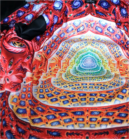 Net of Being Obsidian Jacket by Alex Grey