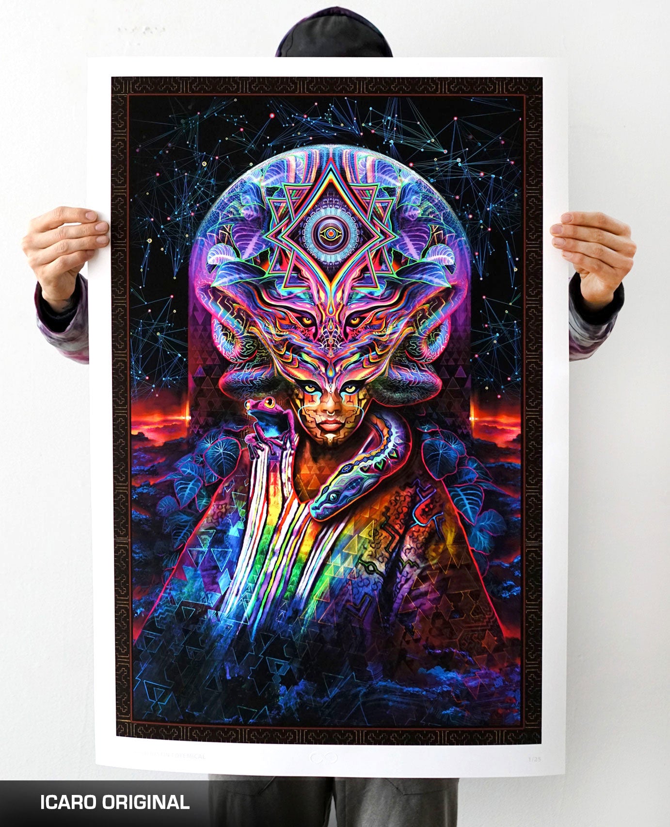 Icaro Infinity Cotton Print by Justin Totemical