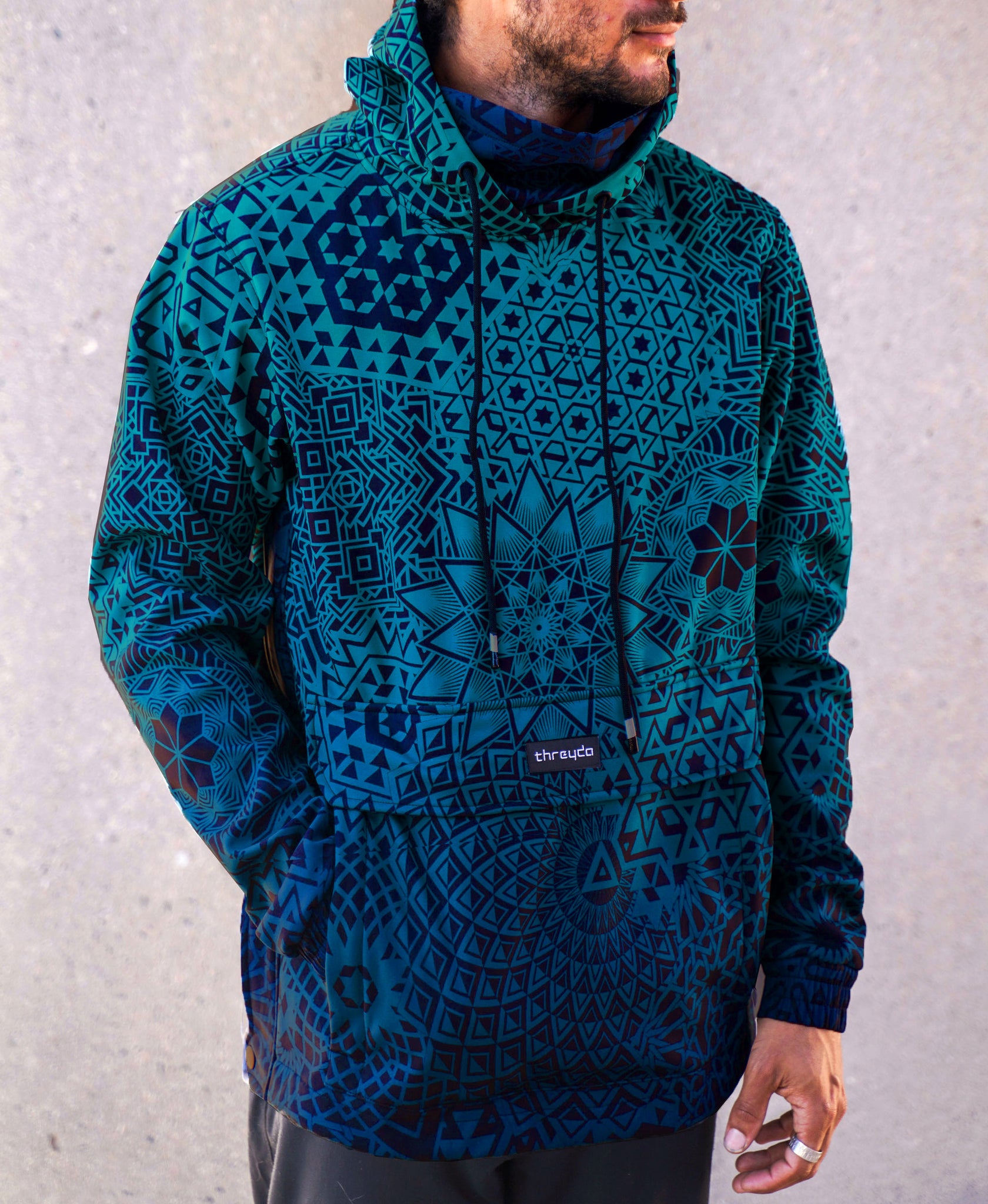 Mandala Argon Pullover Ski Jacket by Threyda