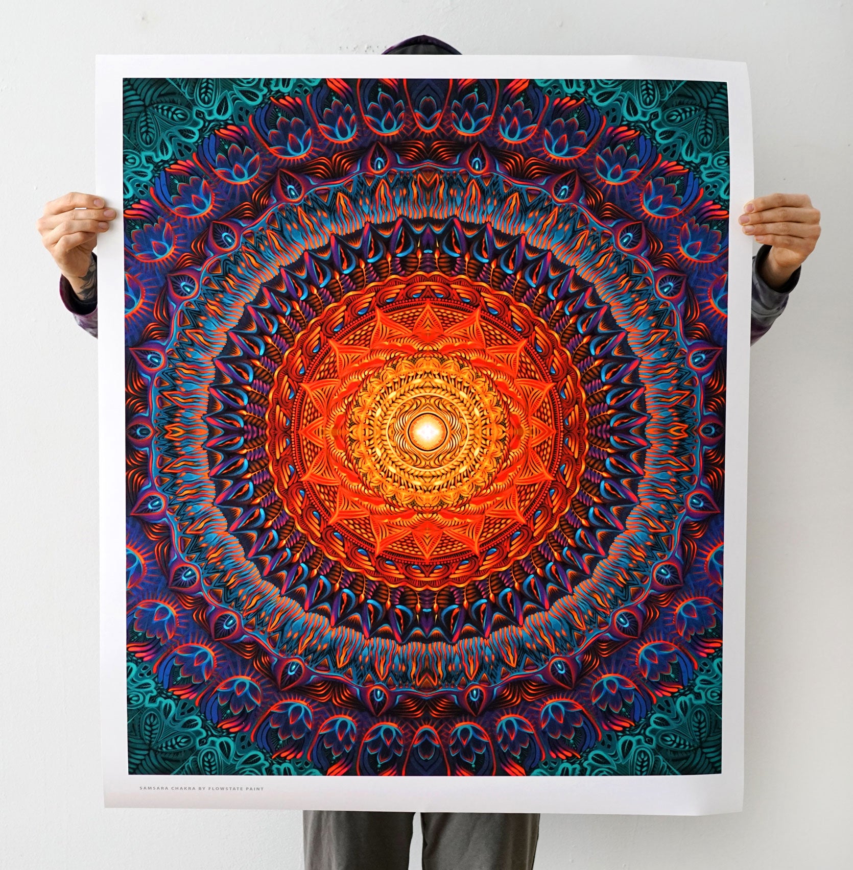 Samsara Chakra Print by FLOWSTATEPAINT