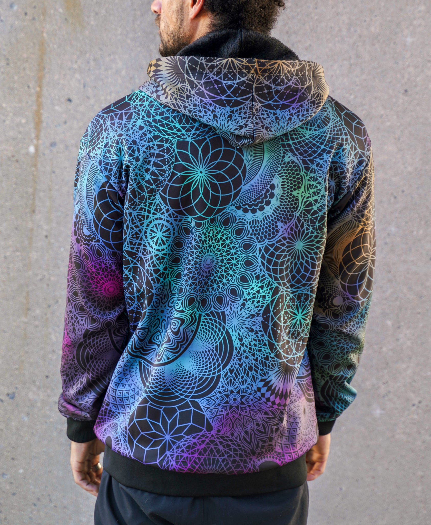 Bird of Paradise Sherpa Hoodie by Threyda