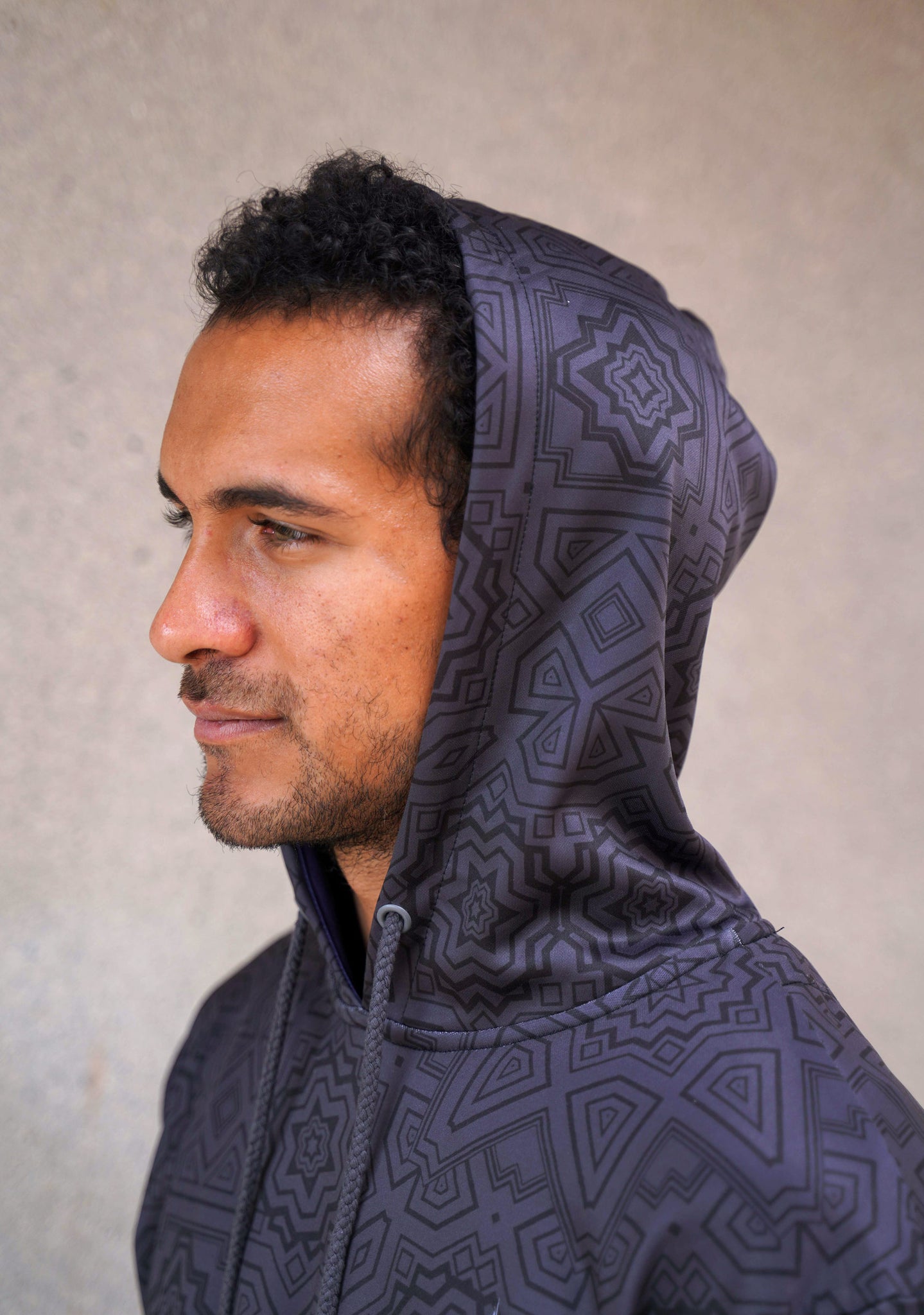 Graphite Pullover Hoodie by Justin Totemical