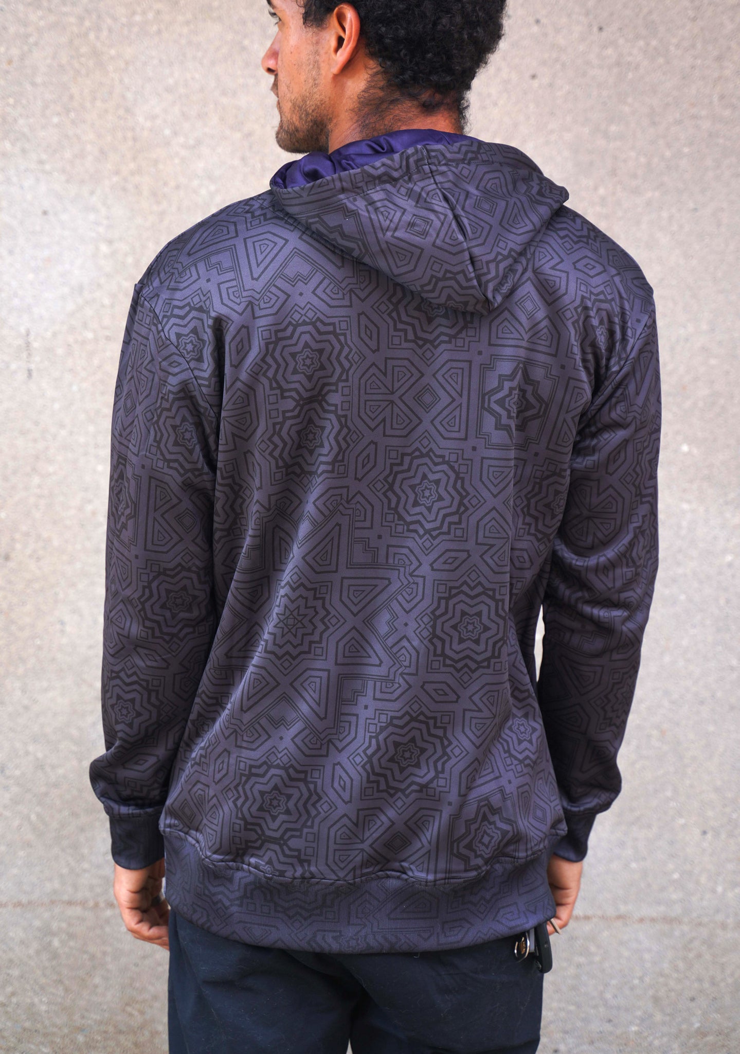 Graphite Pullover Hoodie by Justin Totemical