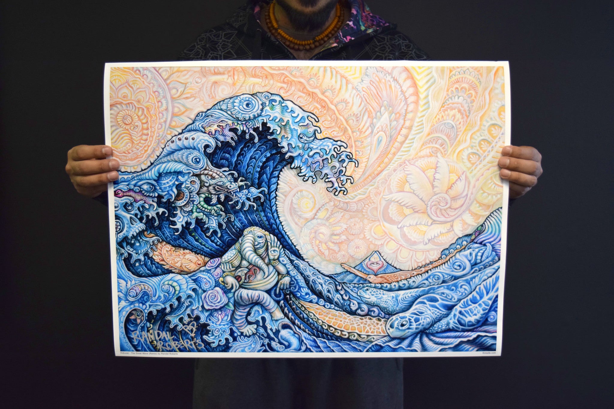 The Great Wave by Randal Roberts - Threyda Art and Apparel