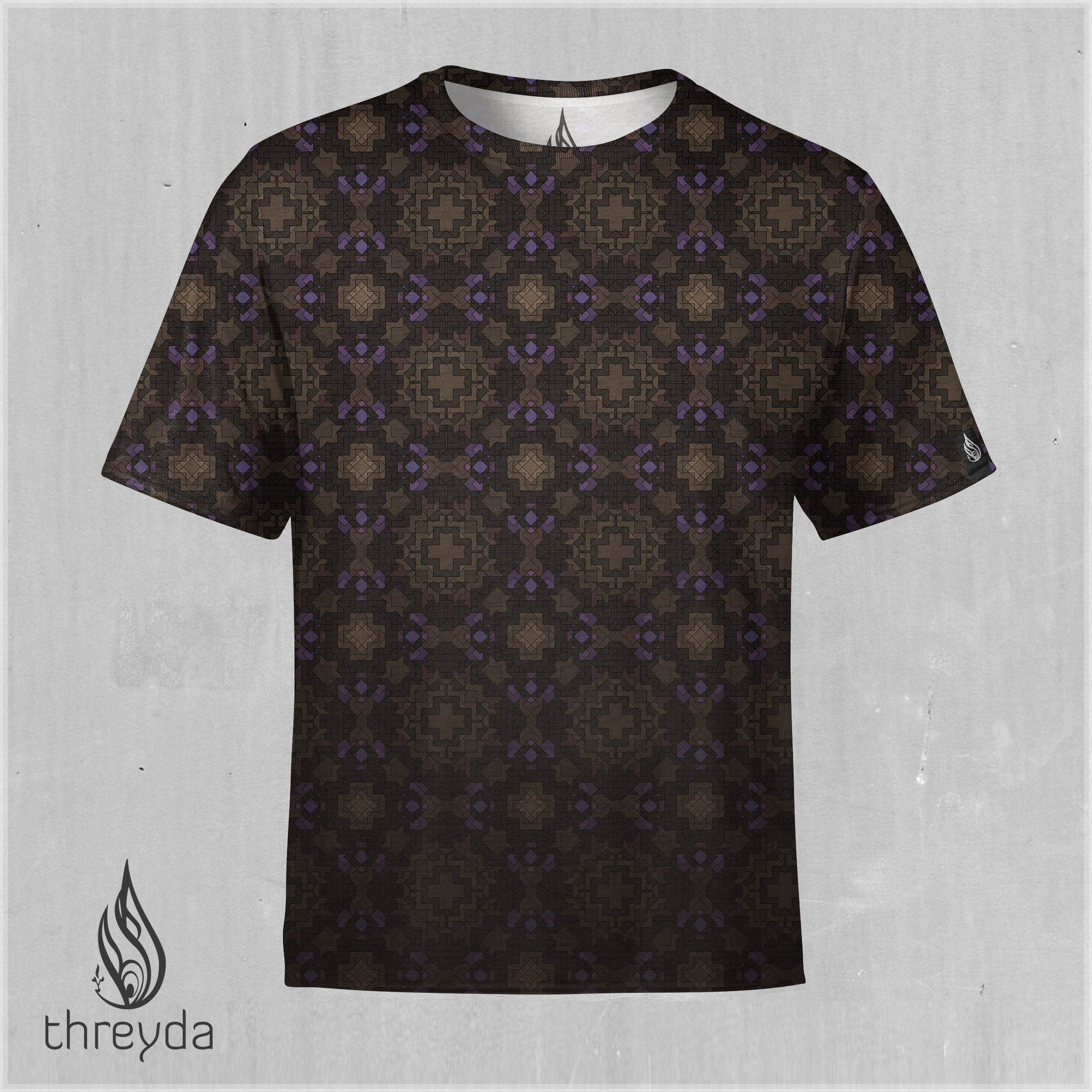 Brown Vector Sublimation Tee by Threyda